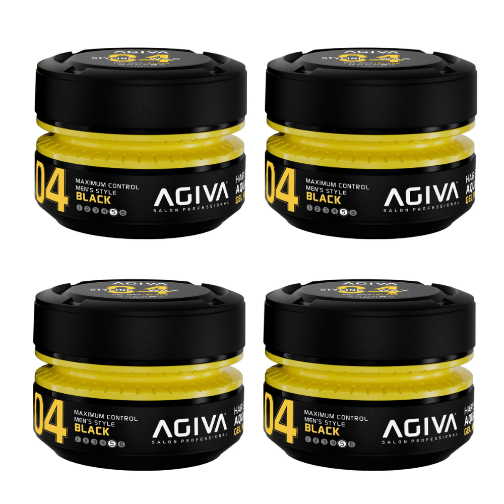 AGIVA 04 BLACK – GEL WAX 175mL (4 PACK)