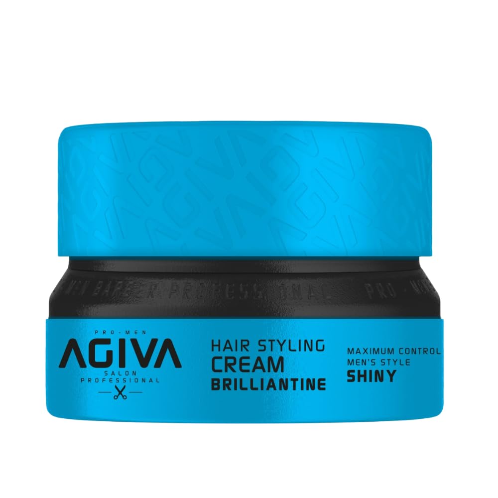 AGIVA Hair Wax BRILLANTINE Hair Styling Shiny(Blue) 155mL