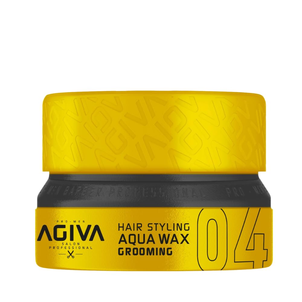 AGIVA Hair Wax 04 YELLOW Aqua Wax Grooming 155mL