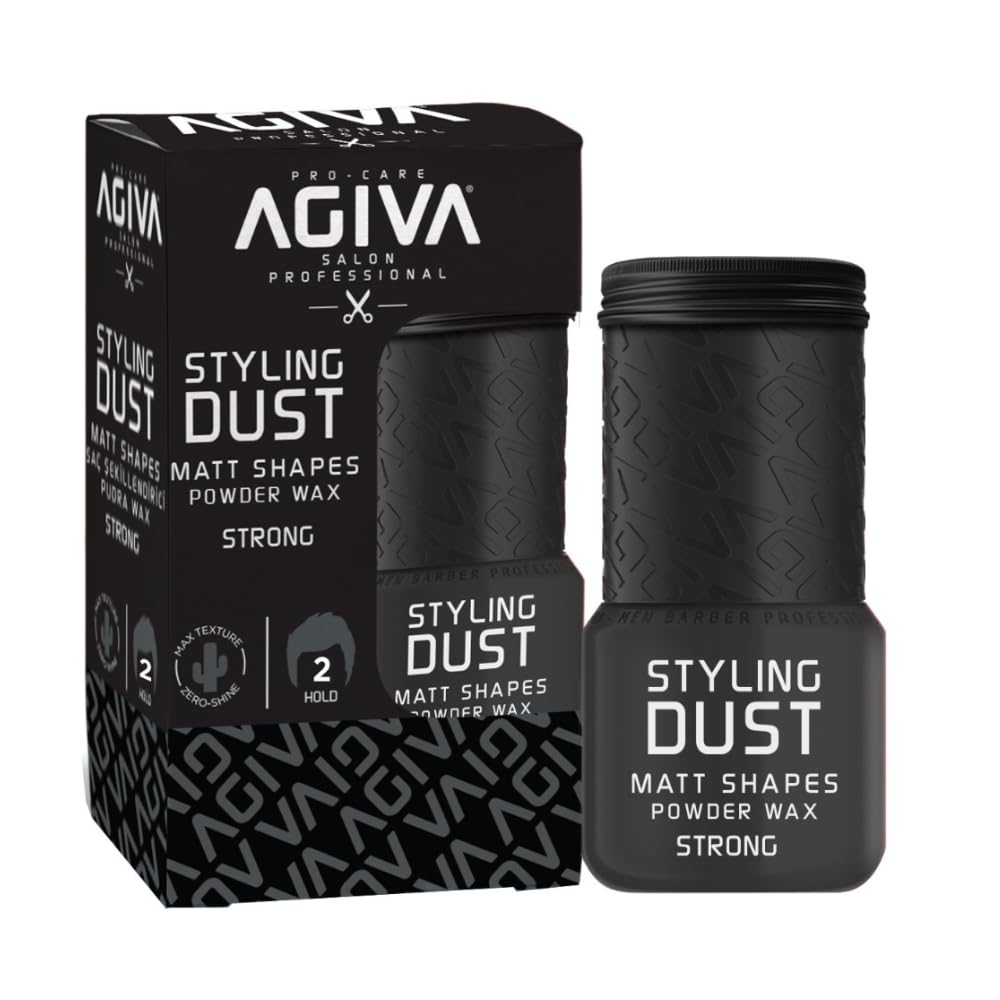 AGIVA Hair Styling Powder Wax Black #2 Strong Hold 0.71oz