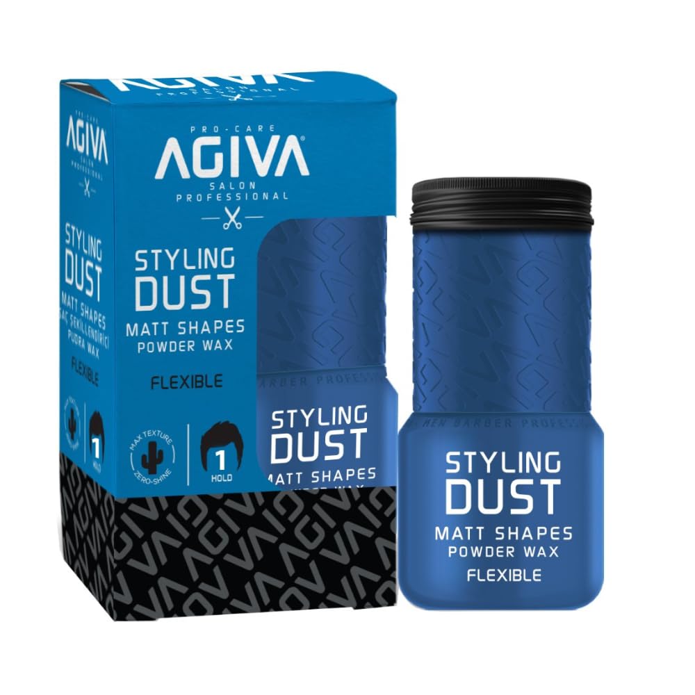 AGIVA Hair Styling Powder Wax Blue # 1 Flexible 0.71oz