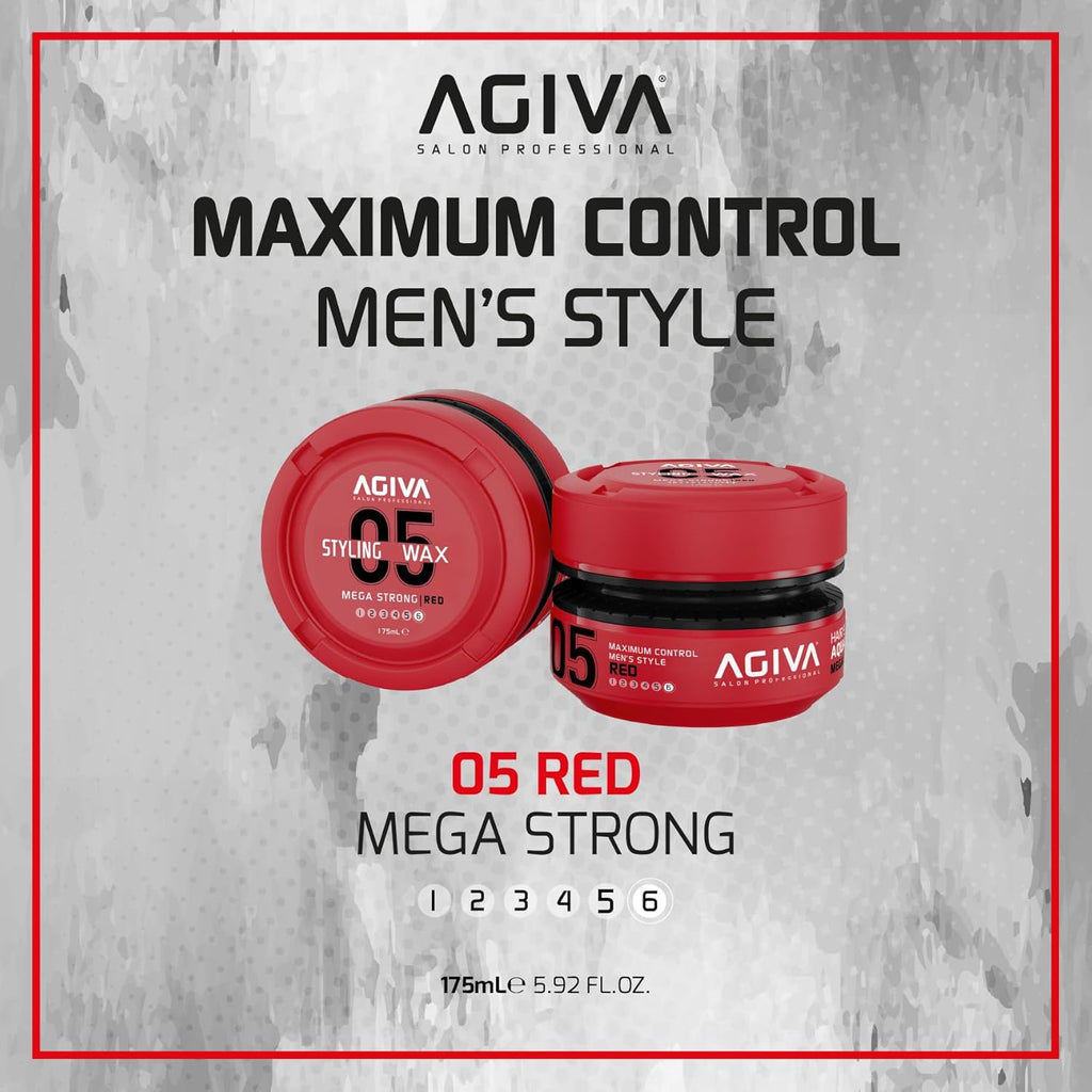 AGIVA 05 RED – MEGA STRONG WAX 175ml