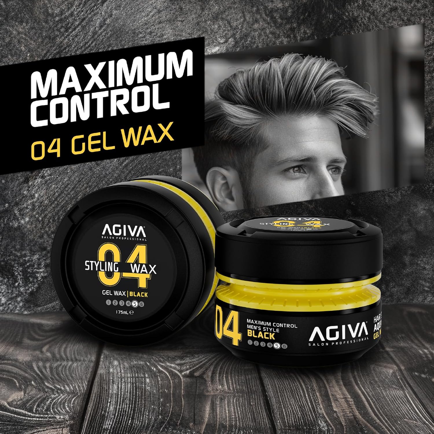 AGIVA 04 BLACK – GEL WAX 175mL