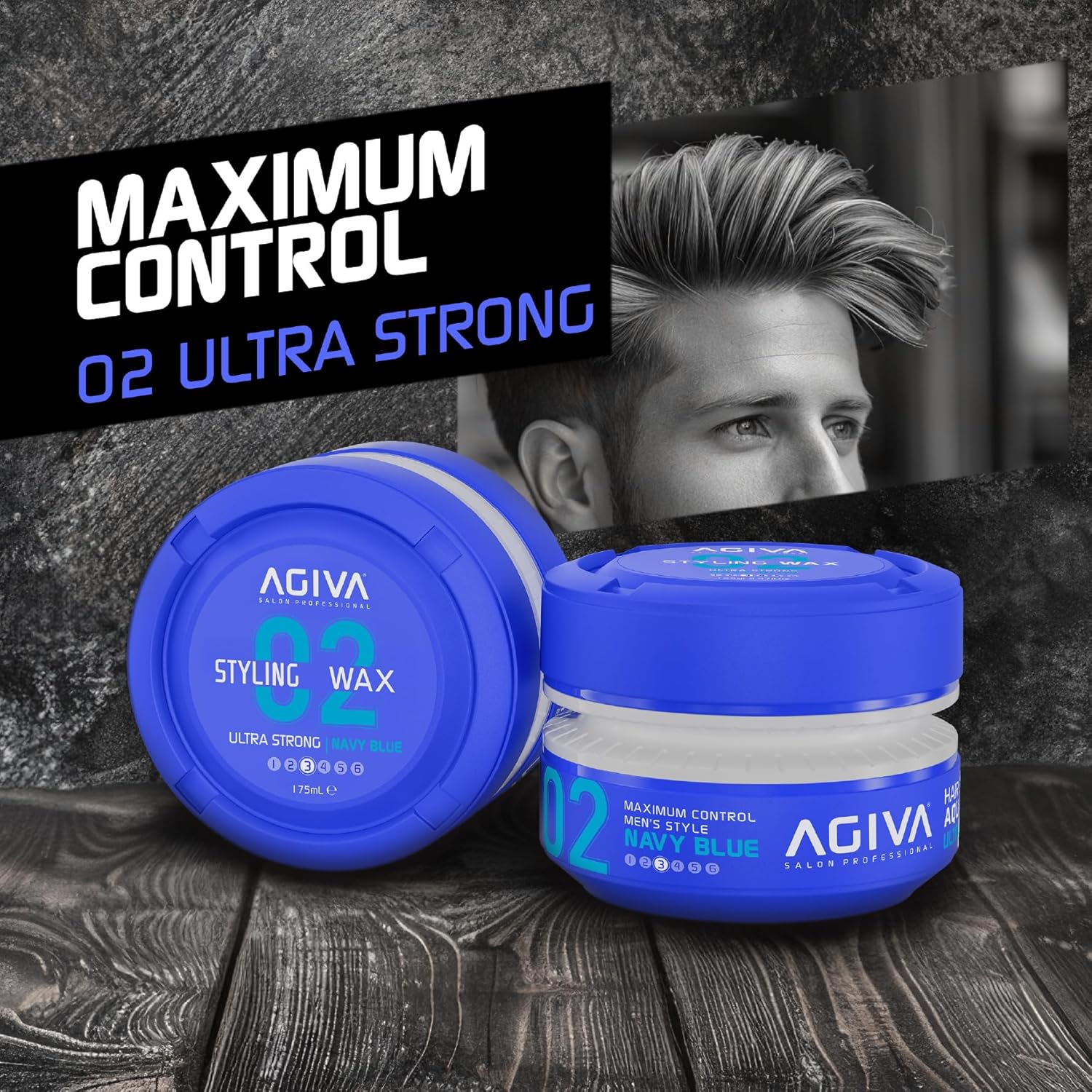 AGIVA #2 BLUE ULTRA STRONG CREAM WAX 175ml