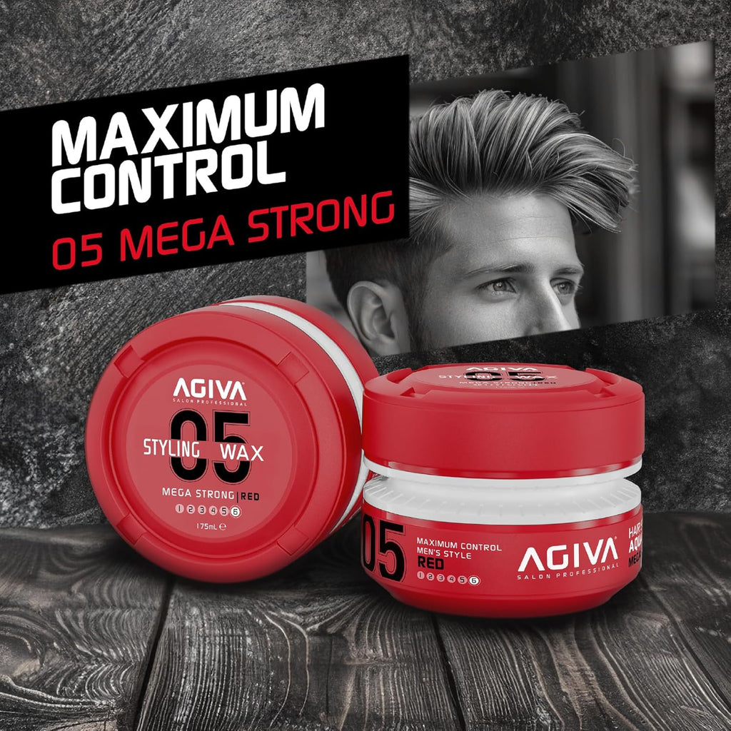 AGIVA 05 RED – MEGA STRONG WAX 175ml