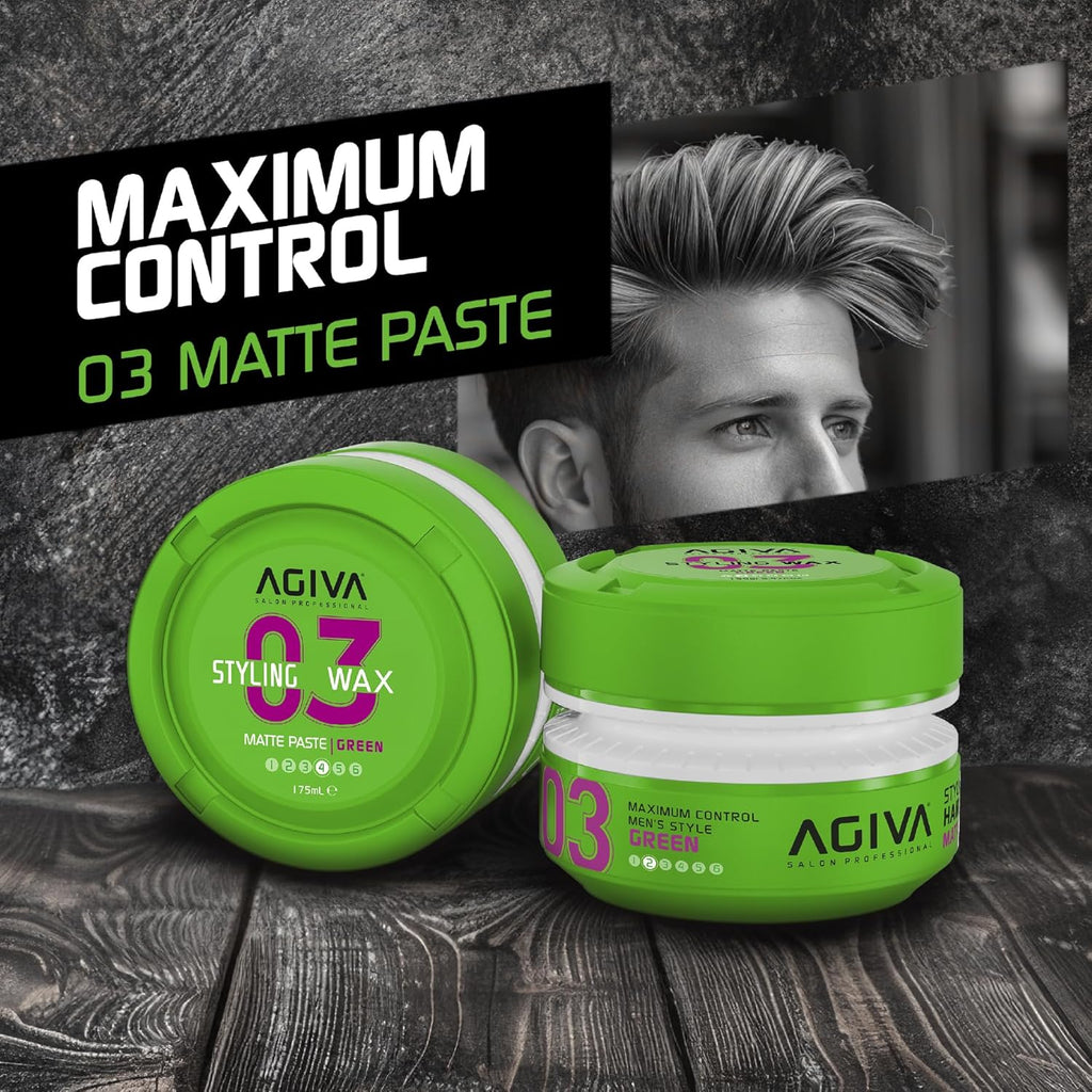 AGIVA 03 GREEN – STYLING MATTE PASTE 175mL