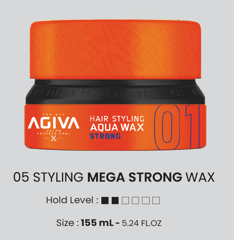 AGIVA Hair Wax 01 ORANGE Aqua Wax Strong 155mL