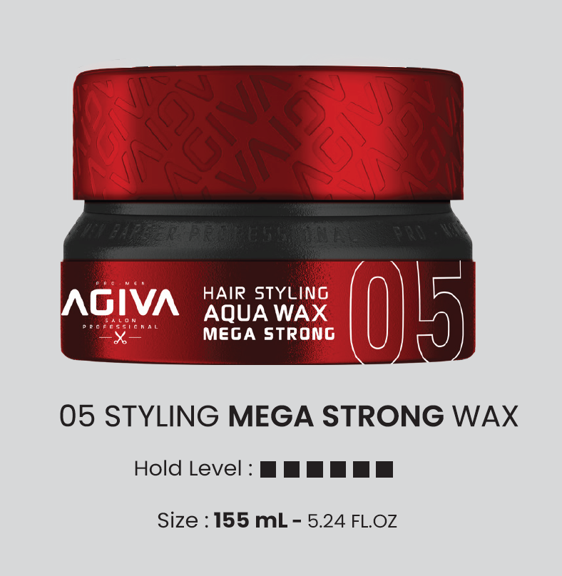 AGIVA Hair Wax 05 RED Aqua Wax Mega Strong 155mL