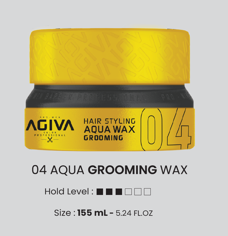 AGIVA Hair Wax 04 YELLOW Aqua Wax Grooming 155mL